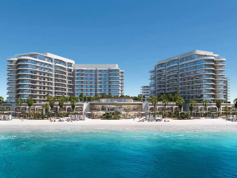 Ultra-prime beachfront residential tower overlooking the Abu Dhabi coastline and Arabian Gulf.